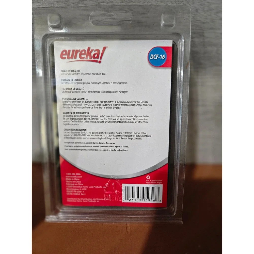Eureka DCF-16 Vacuum Filters for Eureka Models 2950 2960 2990 2 Filters New